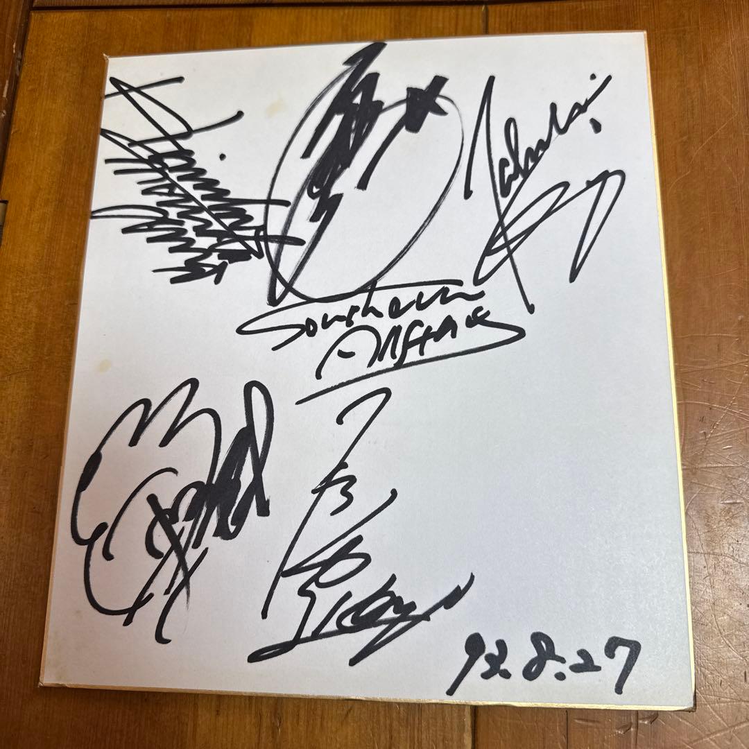 期間限定お値引き【激レア】直筆サザンオールスターズ サイン色紙 93年
