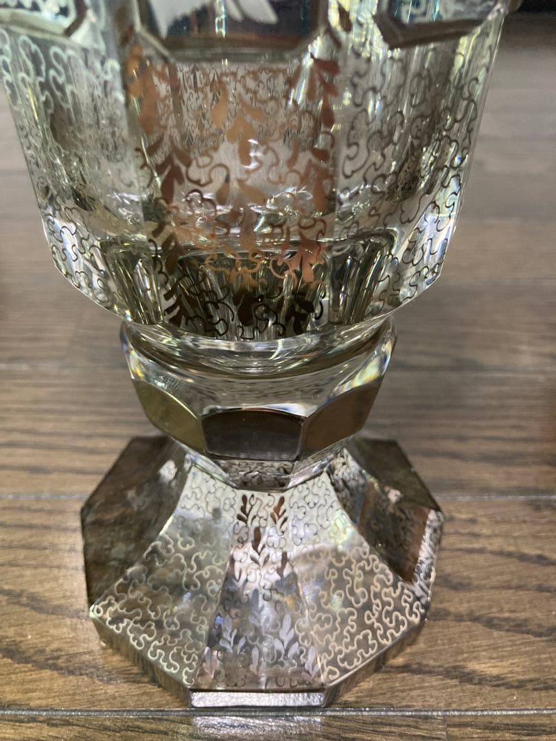 ボヘミアングラス　エーゲルマンモドレー　花瓶