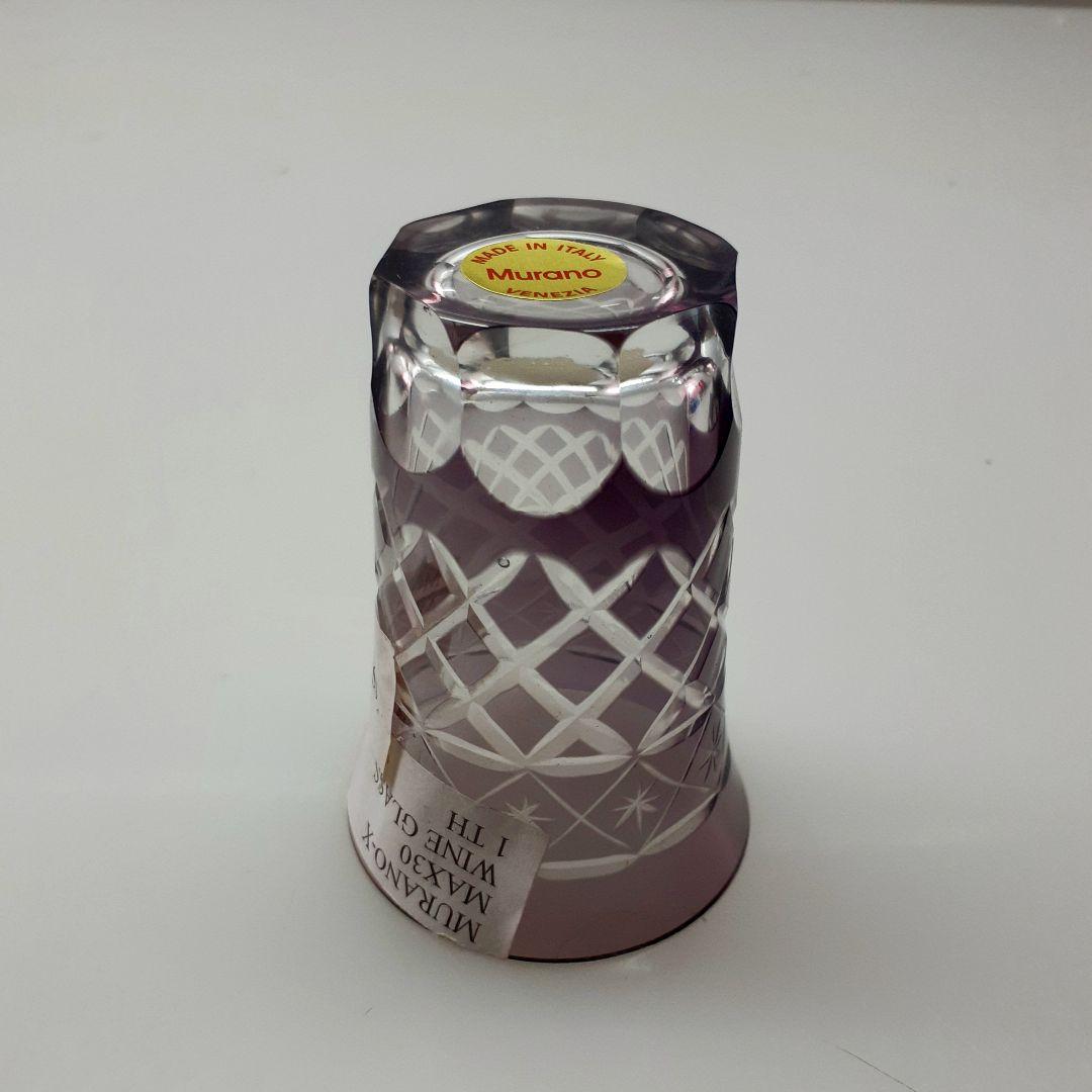 MURANO ムラノ 金彩 ドルフィン モチーフ レッド グラス