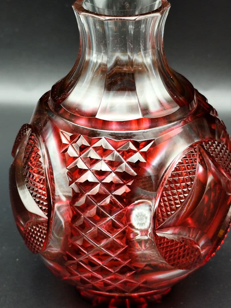 希少品☆薩摩切子 瑞氣 酒器揃（切子、江戸切子、薩摩切子）