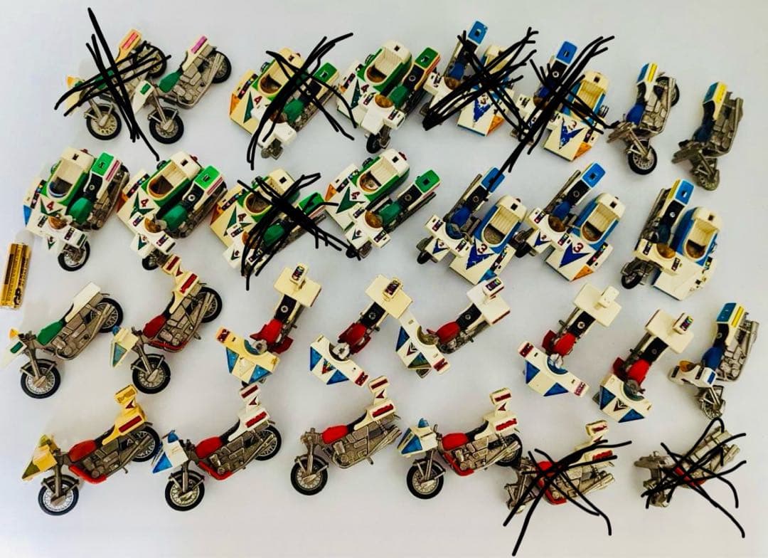 【貴重】大量★秘密戦隊ゴレンジャー★1号-5号★超合金★22体セット当時物★