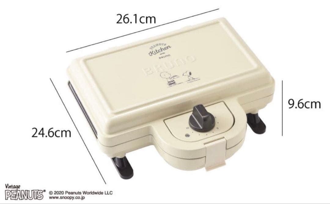 ピーナッツ スヌーピー ブルーノ BRUNO ホットサンドメーカー ダブル