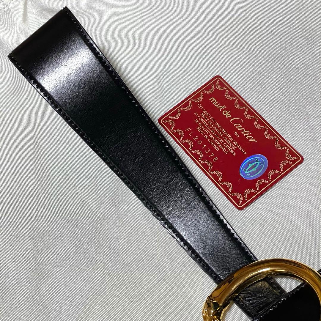 Cartier カルティエ　バック ゴールド 革ブラック