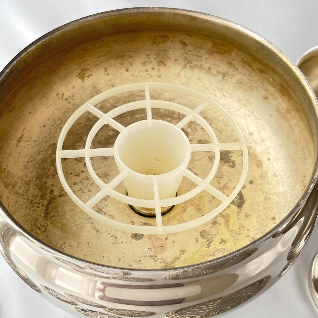 【IANTHE】ローズボウルバラ / 薔薇の花器セット　5点【シルバープレート】