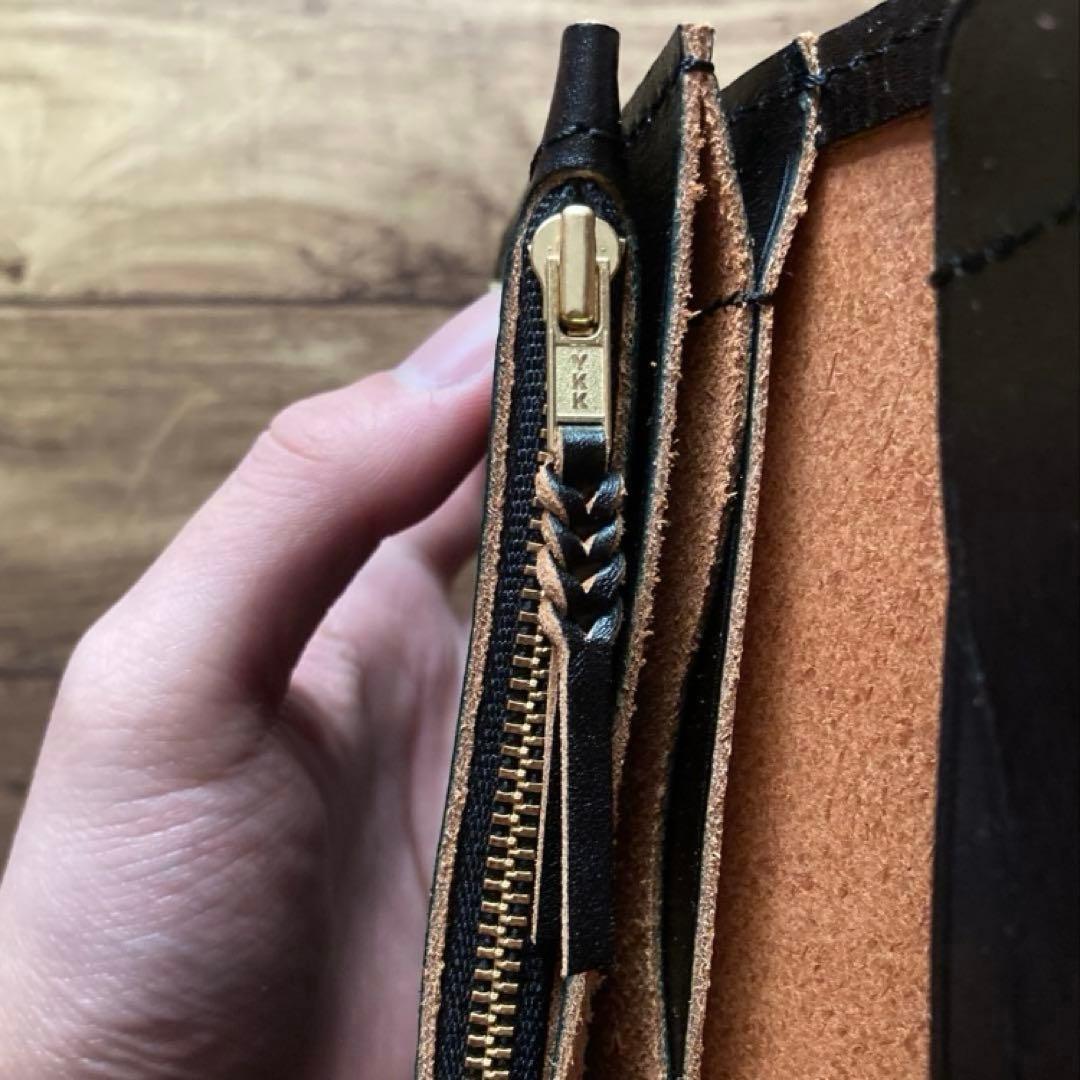 【マリアーティ✨】ミドルトラッカーウォレット 3層【お札を折らずに収納】