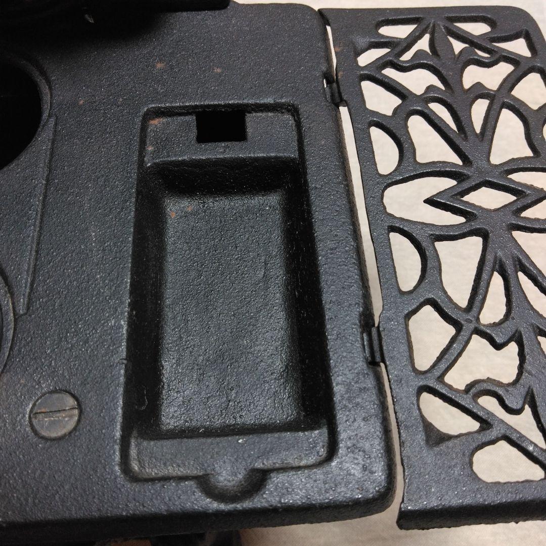 ヴィンテージCRECENTミニチュア鋳鉄製ストーブ·アンティークキッチン·レア