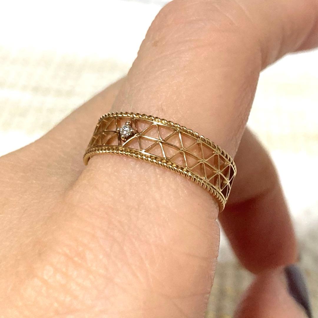 K*E様 Enasoluna エナソルーナ 透かし メッシュK10 リング 10