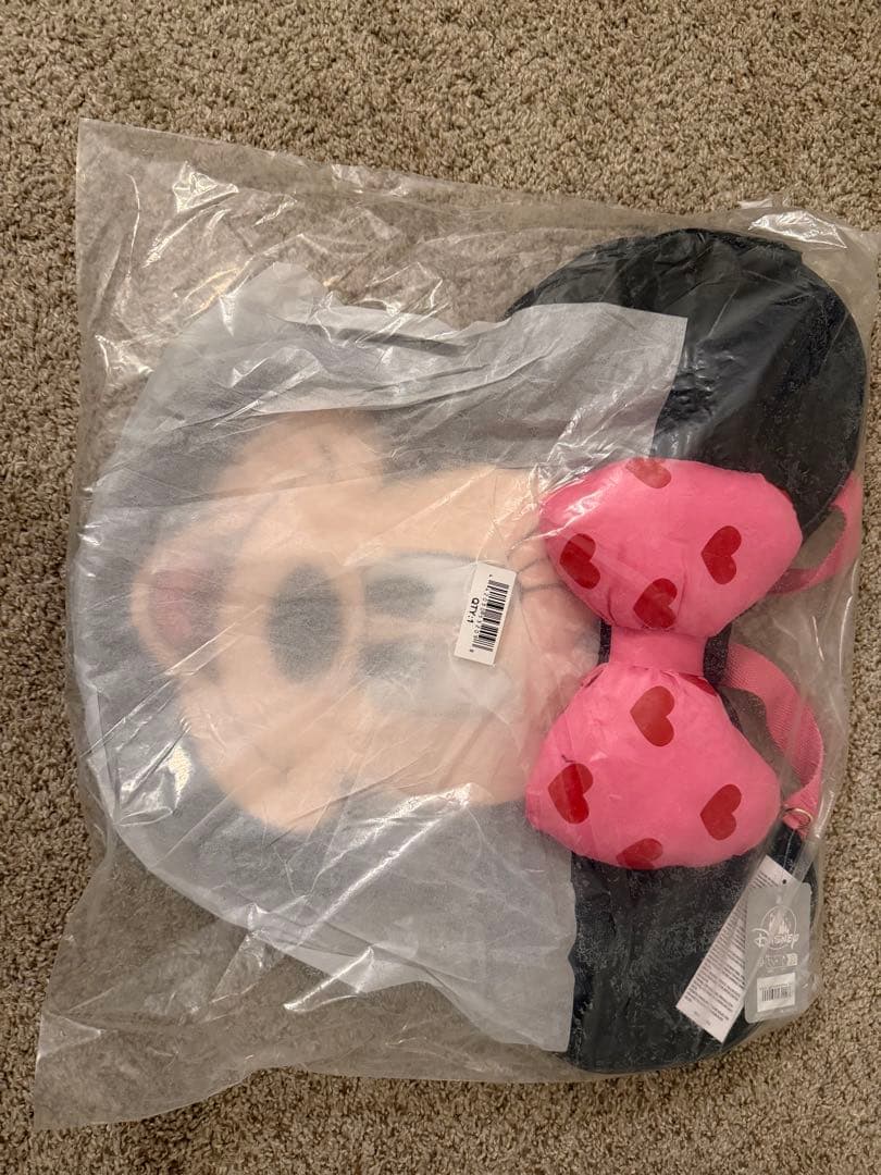 【日本未発売】ミニーマウス ビッグフェイス トートバッグ バレンタイン