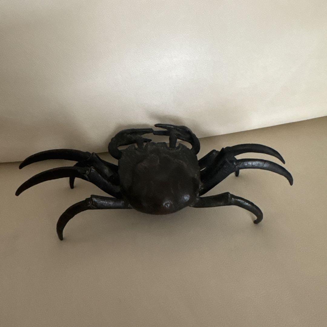 蟹　カニの置物　金属製　レトロ