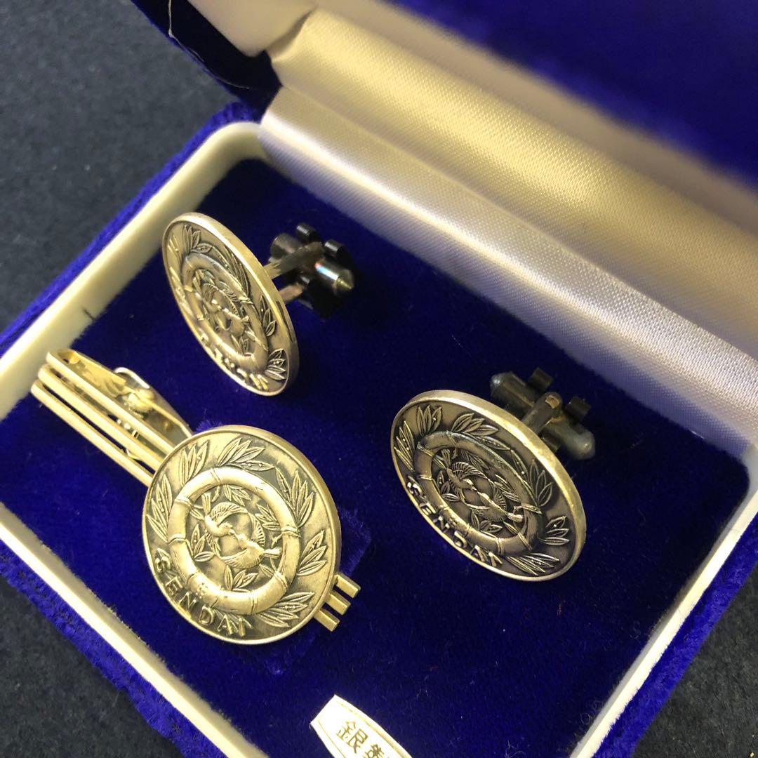 希少ネクタイピン多数　国体　鉄道　駅伝　カフスセット　ケース付き　おまとめセット