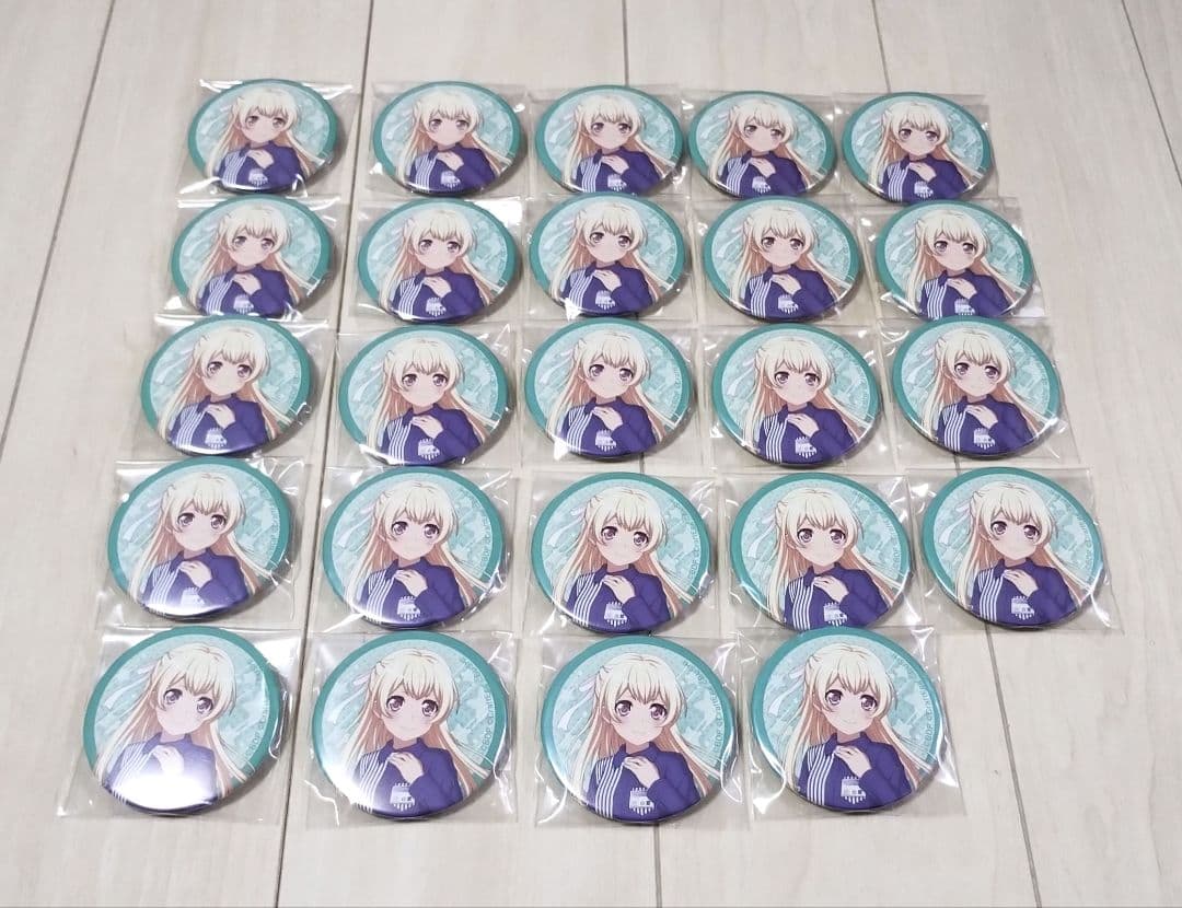 バンドリ　ガルパ　白鷺千聖　ローソン　缶バッジ　24個セット