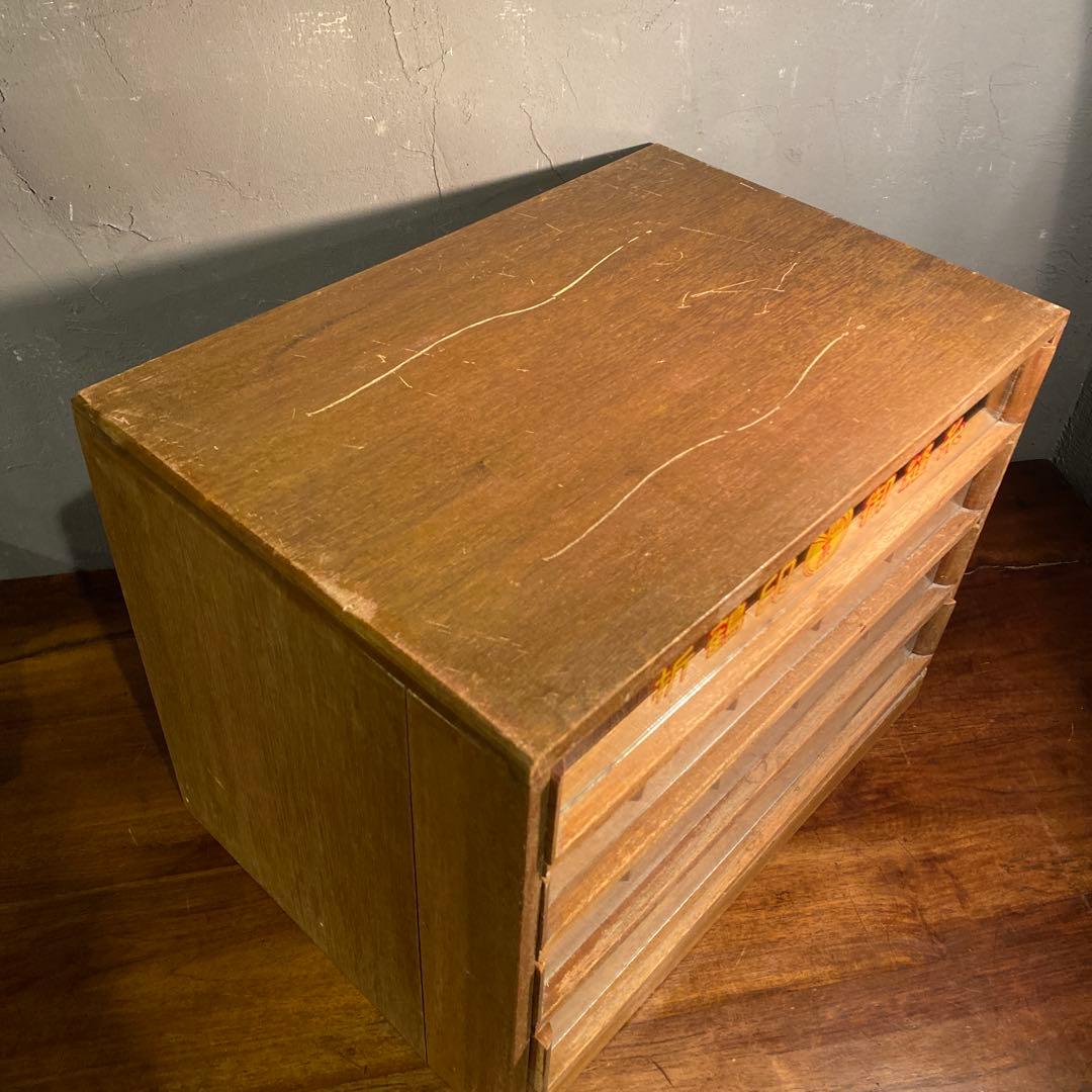 昭和レトロ 折鶴印卸縫糸 陳列棚 店舗什器 ショーケース 稀少 古道具