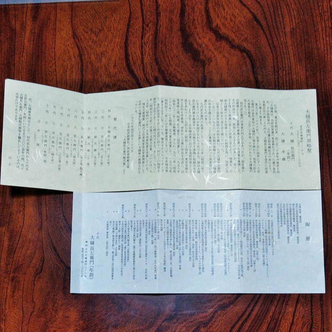 人間国宝~十代目大樋長左衛門~桃の絵皿 E