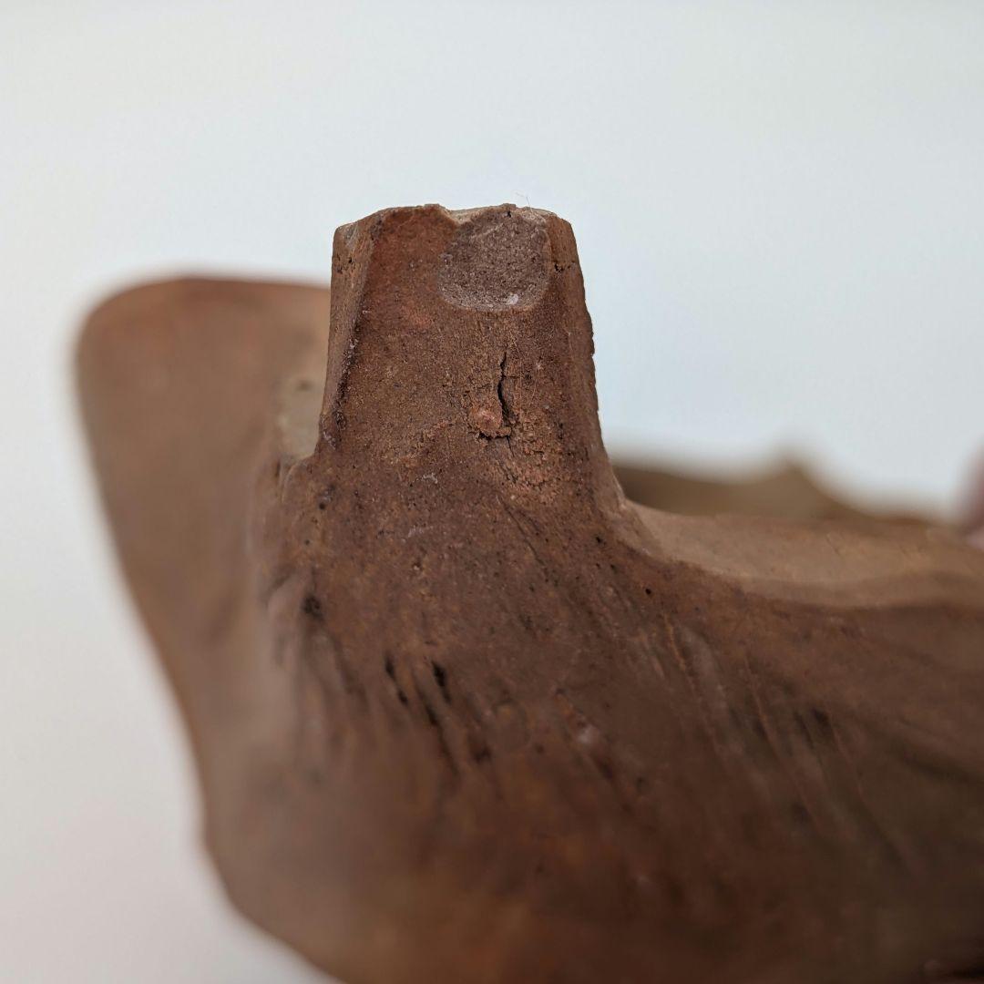 備前市無形文化財 木村玉舟 備前焼 緋襷葉皿 食器 皿鉢 中鉢 菓子器 菓子皿