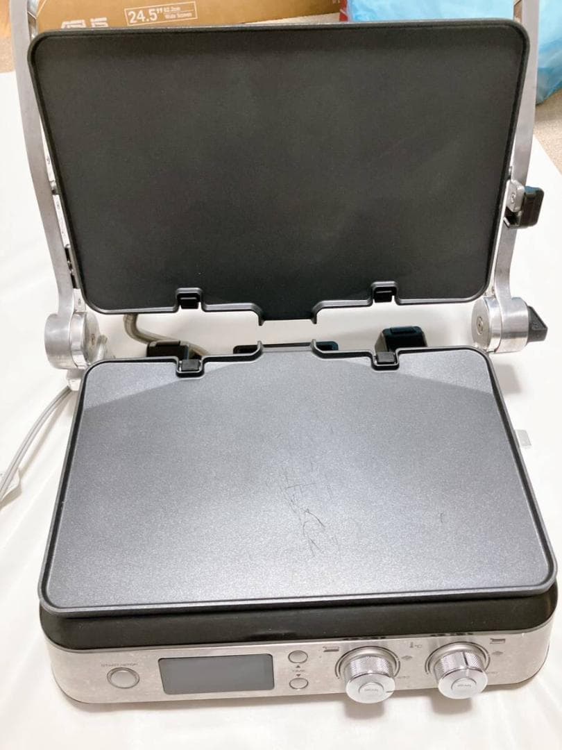 動作品　訳有　 CGH1011DJ デロンギ BBQ＆コンタクトグリルプレート