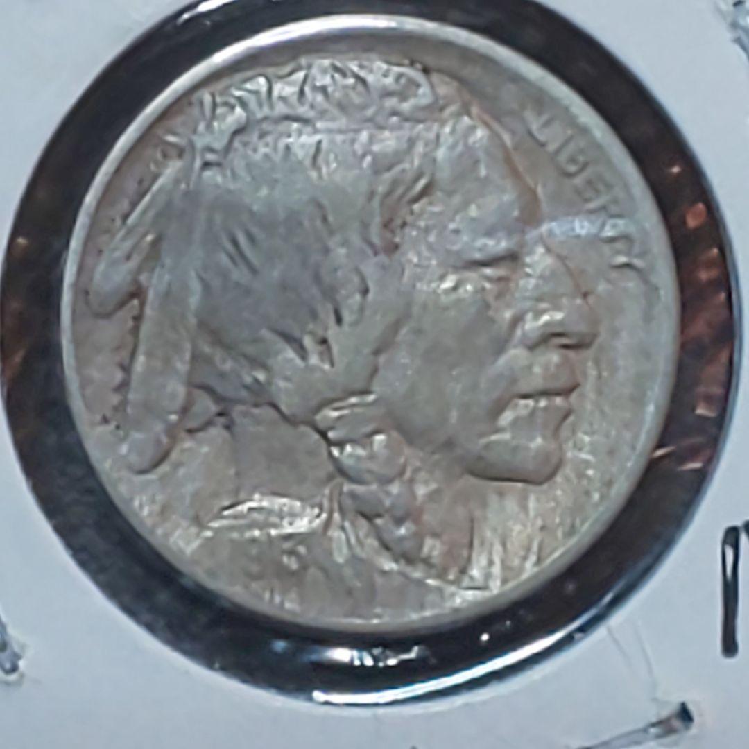 1913年 【初年度】【初期】バッファロー 5セント【盛り土】