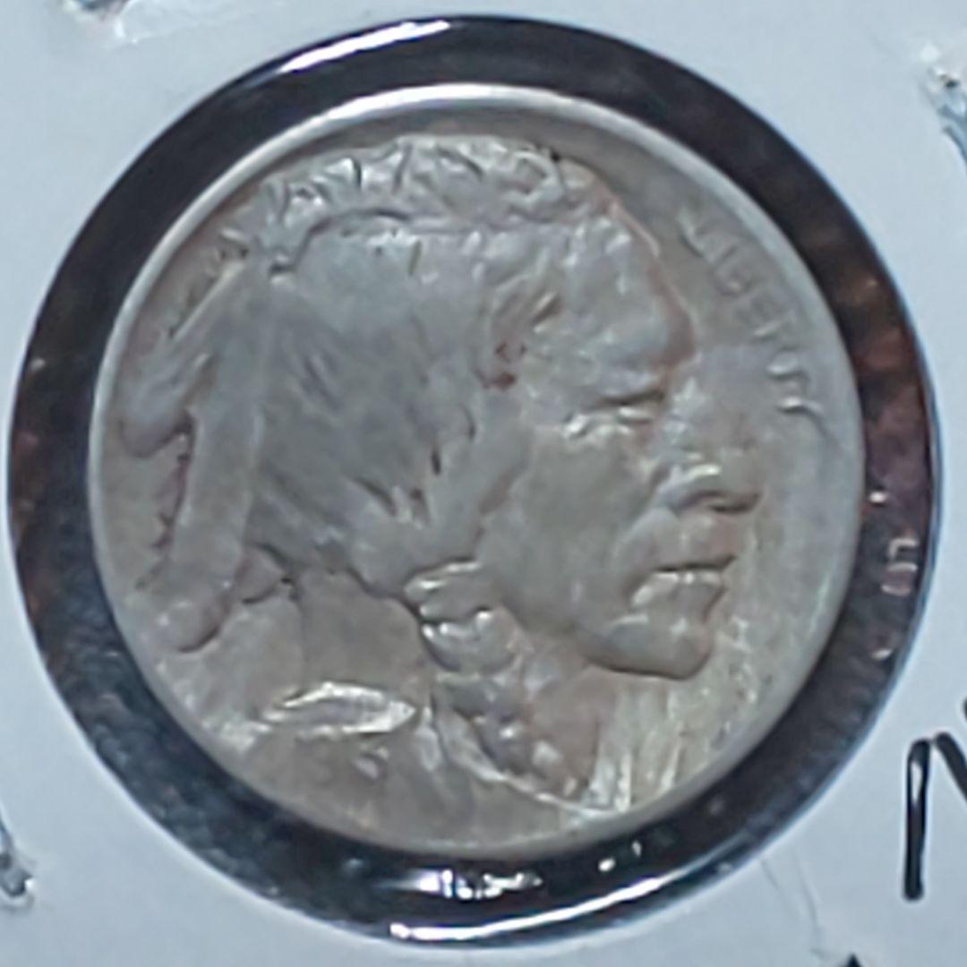 1913年 【初年度】【初期】バッファロー 5セント【盛り土】