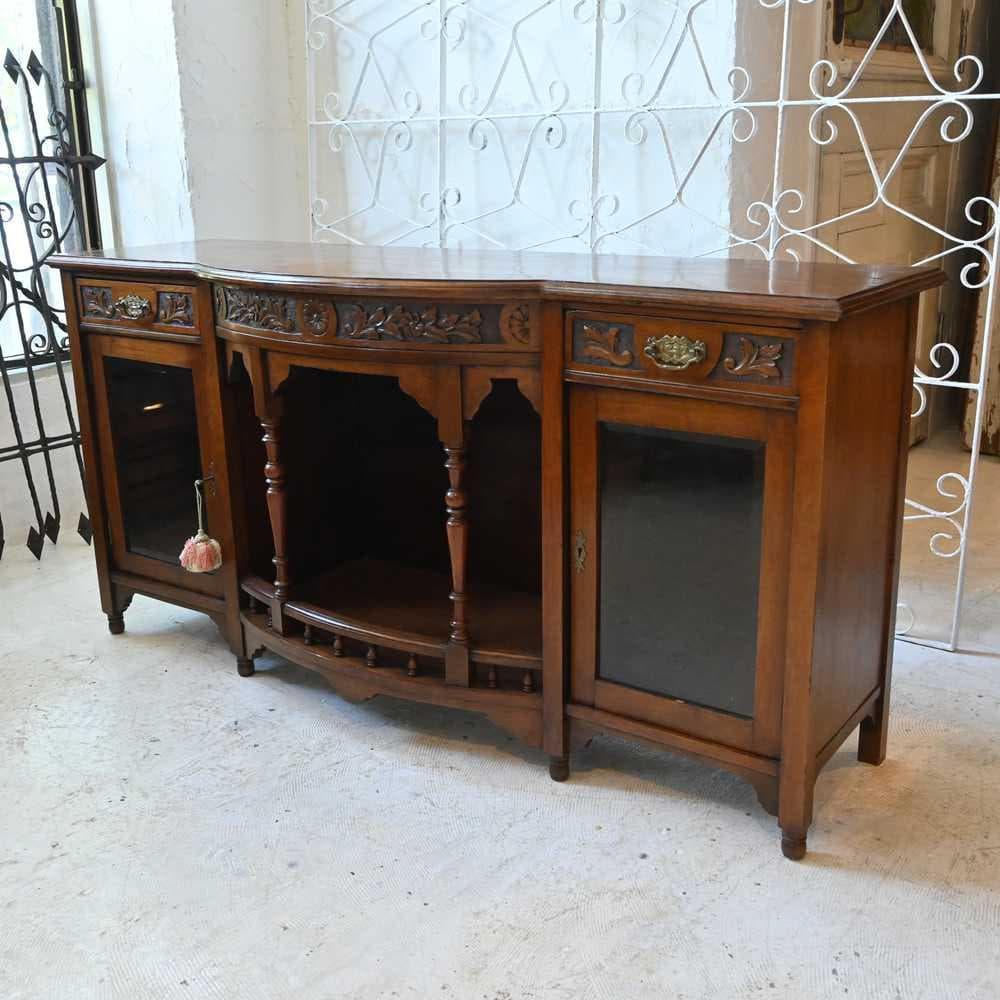 浅*郎様 L3612-91 英国アンティーク マホガニー サイドボード 飾り棚