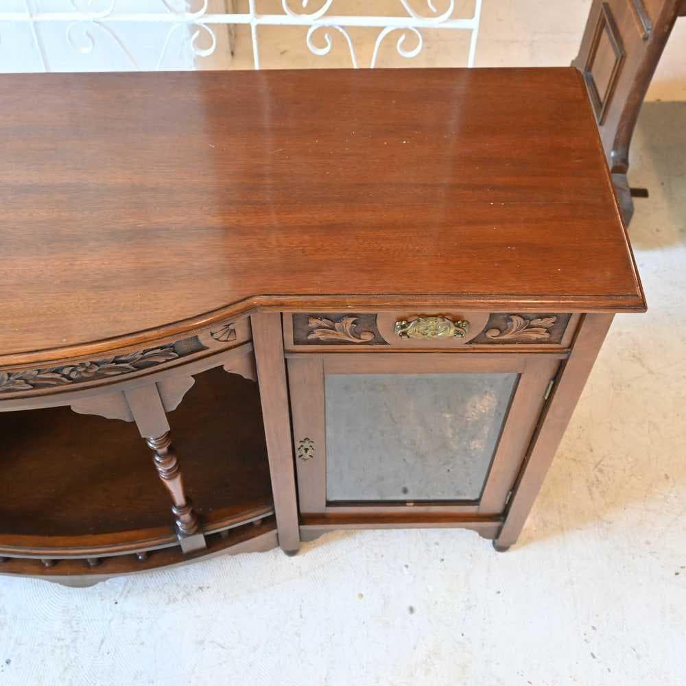 浅*郎様 L3612-91 英国アンティーク マホガニー サイドボード 飾り棚