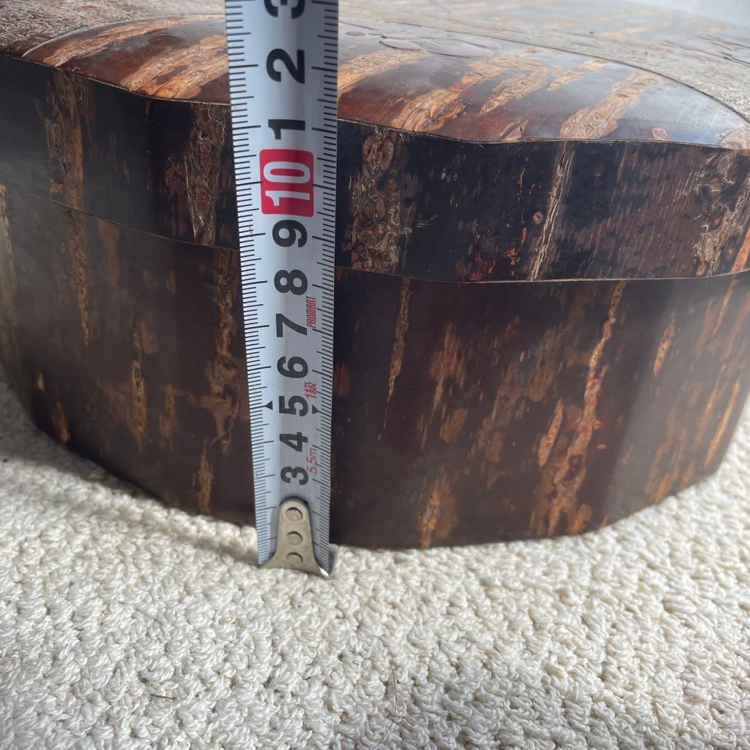 未使用樺細工 桜皮細工 茶道具12点セット十六角茶櫃 伝統工芸品 秋田角館2-1