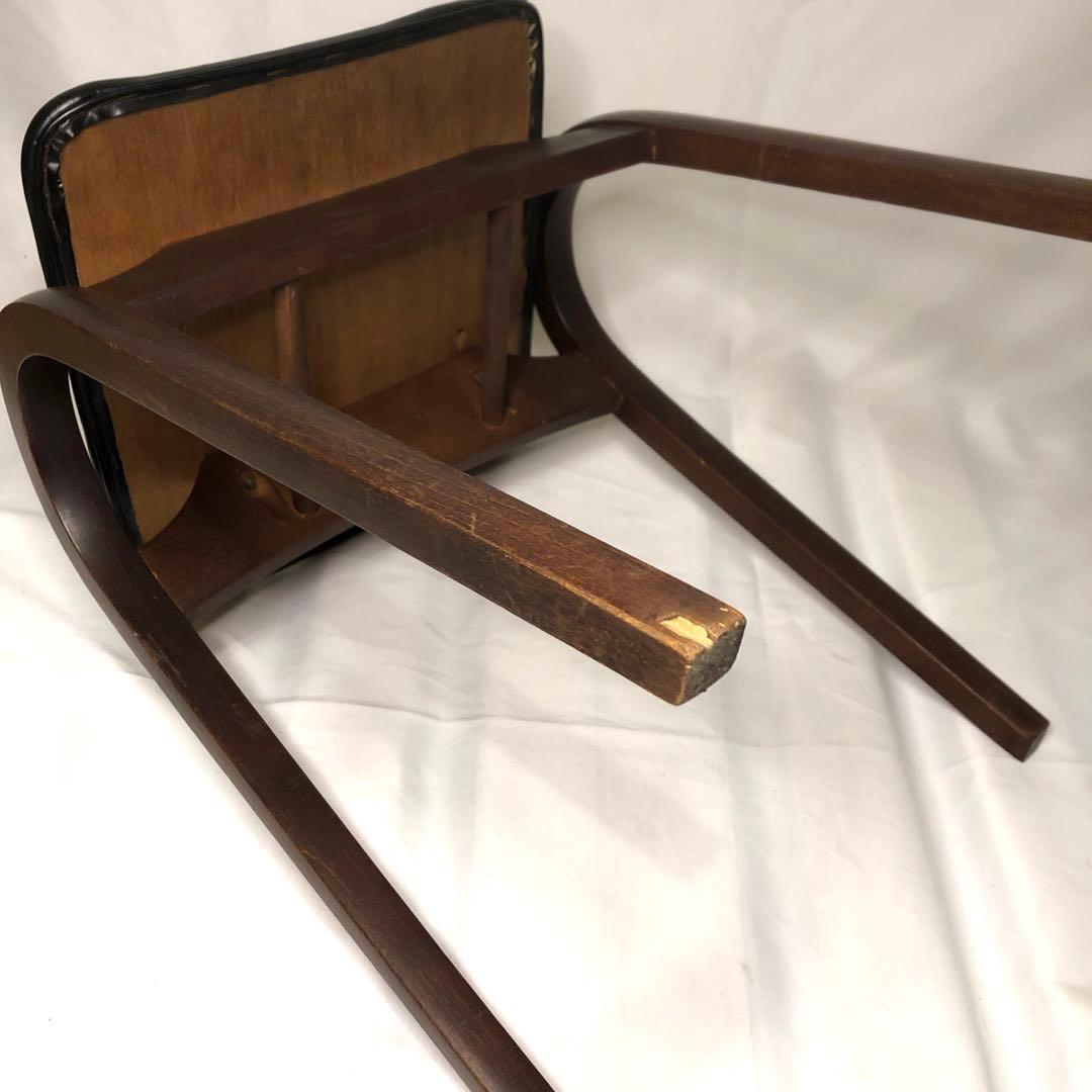 秋田木工 スツール 黒 3脚　ビンテージ　希少