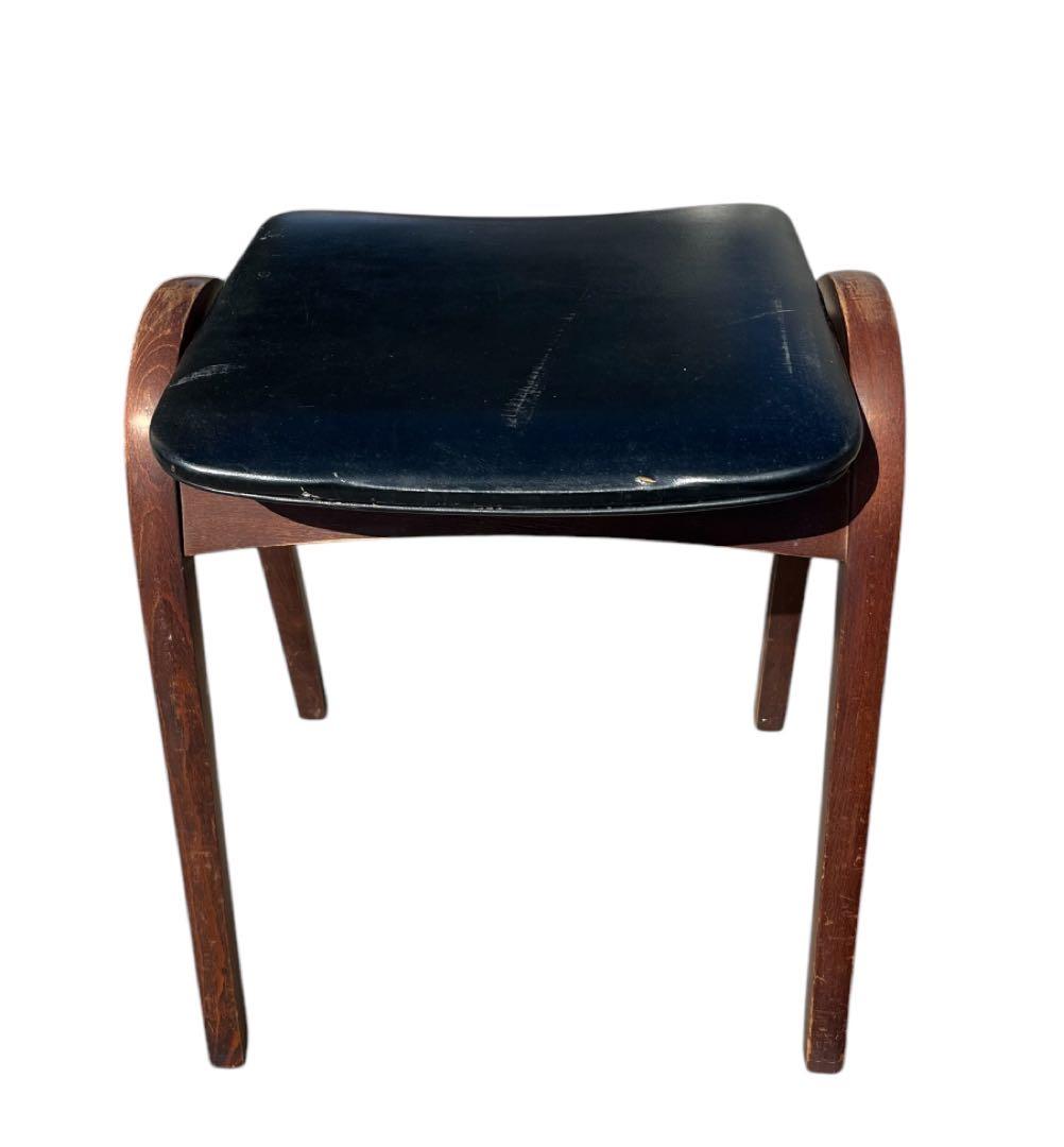 秋田木工 スツール 黒 3脚　ビンテージ　希少