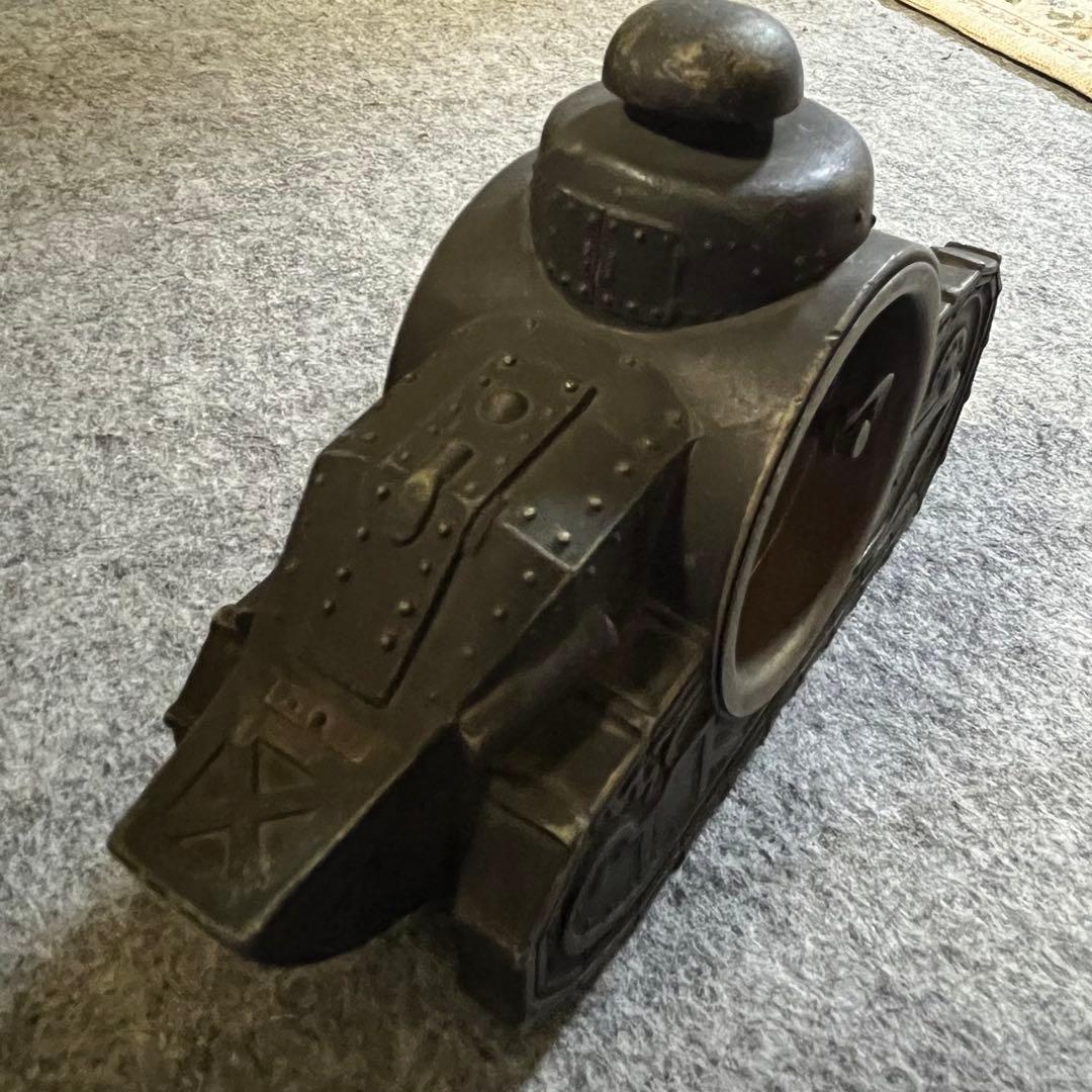 精工舎　SEIKOSYA イブシ戦車　置き時計　時計　ヴィンテージ　三越