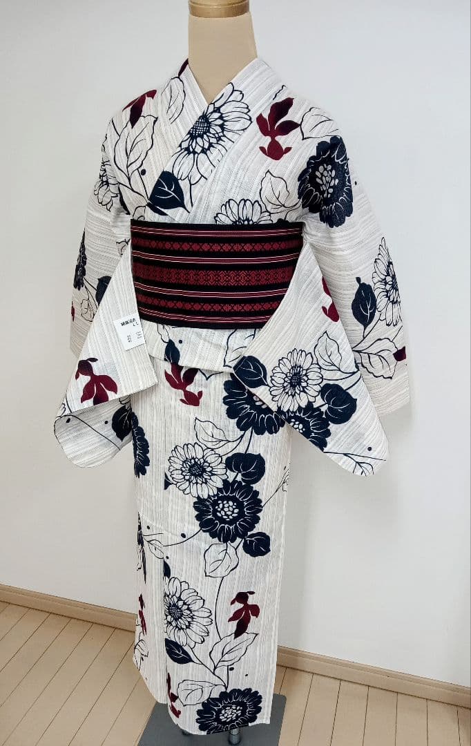 綿麻ゆかた　トールサイズ　裄70cm