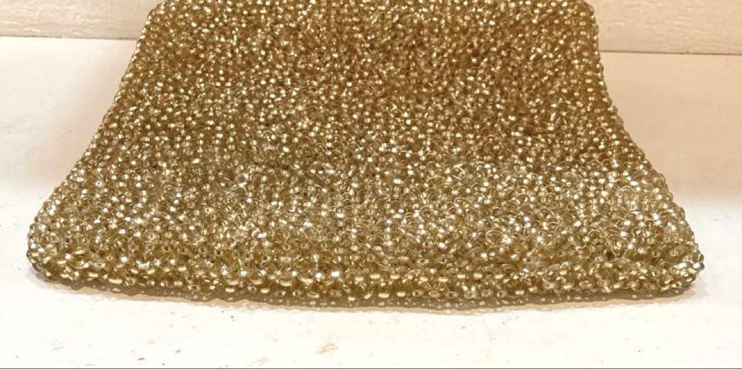 【美品】ANTEPRIMA スクエア　ワイヤーバッグ　ハンドバッグ　ゴールド