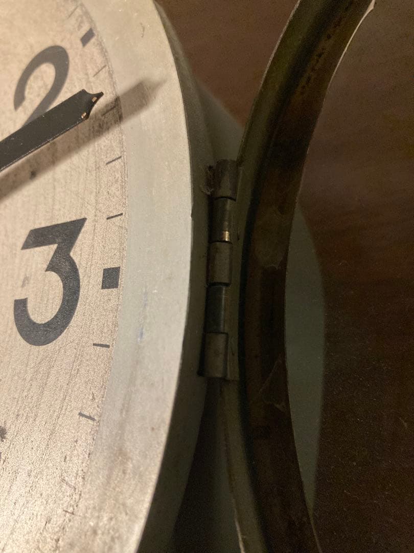 (レア) 堀田時計　当時物　モダンレトロデザインのオシャレな柱時計です。