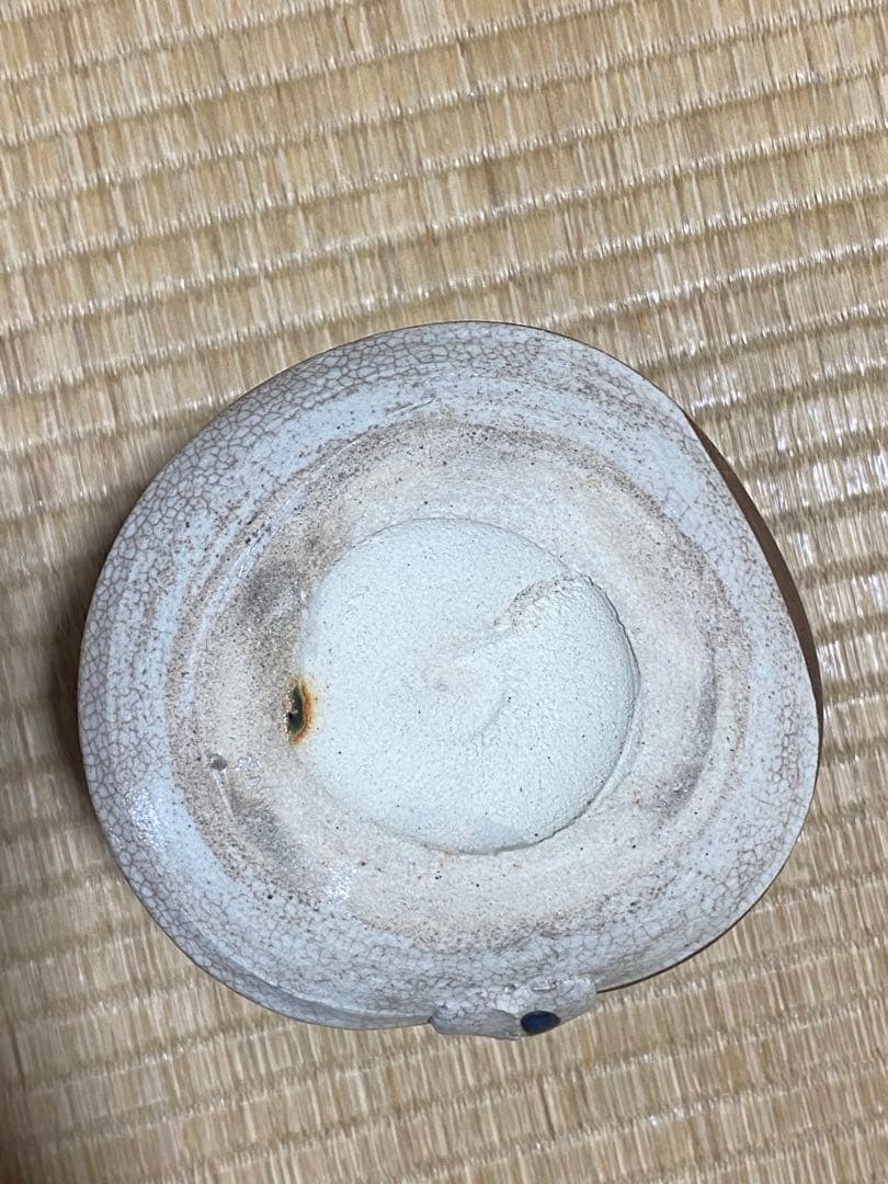 ♦織部焼 江戸時代後期〜 馬の目皿文 平仄 灯り 灯明 灯火器 携帯用灯り骨董品