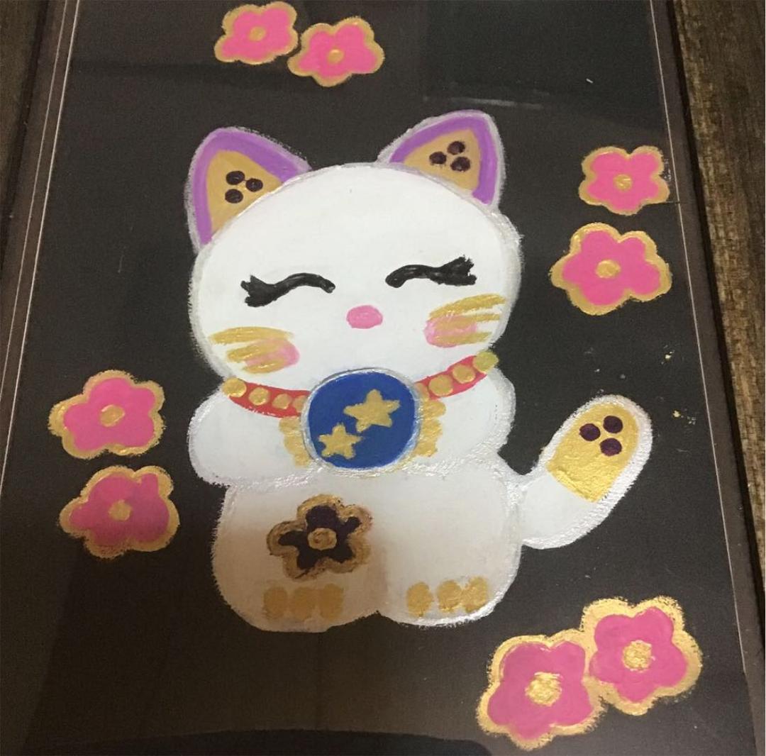 オリジナル ハンドメイド 絵 夢見るねこさん