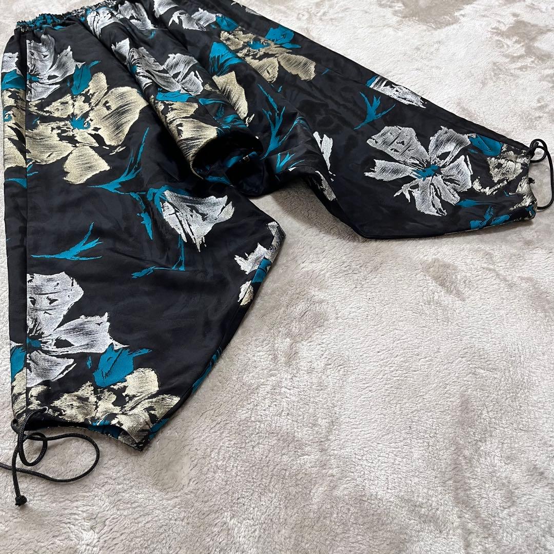 極美品　ジュンヤワタナベ　コムデギャルソン 花柄　ジャガード　サルエルパンツ