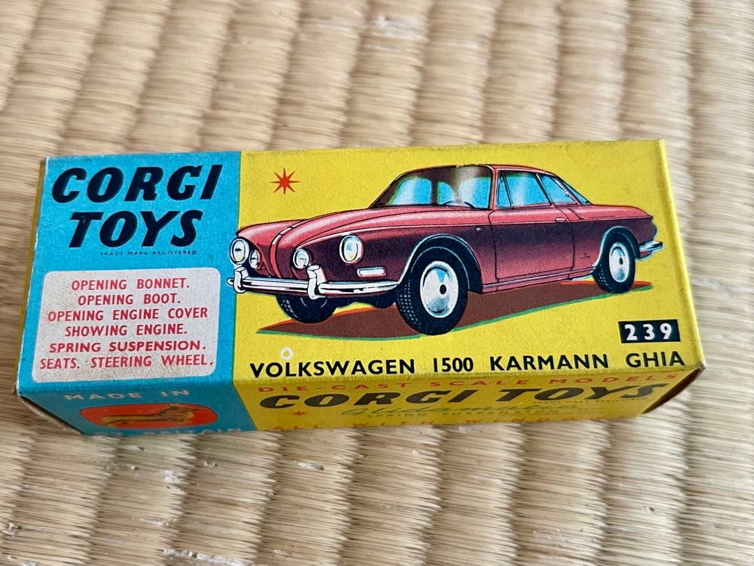 ミニカー Corgi Toys Volkswagen 1500 Karmann Ghia