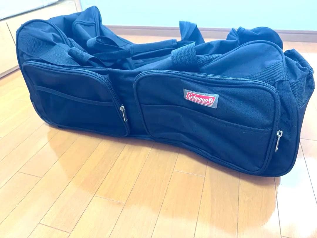 Coleman ブラック キャスター付きボストンバッグ