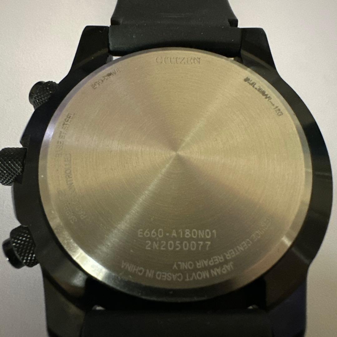 h*u様 CITIZEN Eco-Drive 電波時計 ブラックラバーベルト