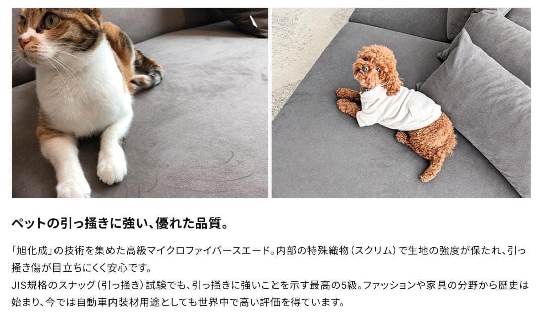 【2.5人掛け本体 ①/3】SIESTA フランネルソファ GROUP5/JQ