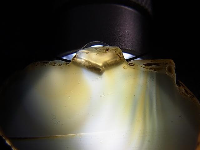 ★A1601★古代石 (203)　平玉 アゲートビーズ　瑪瑙　護符石　とんぼ玉