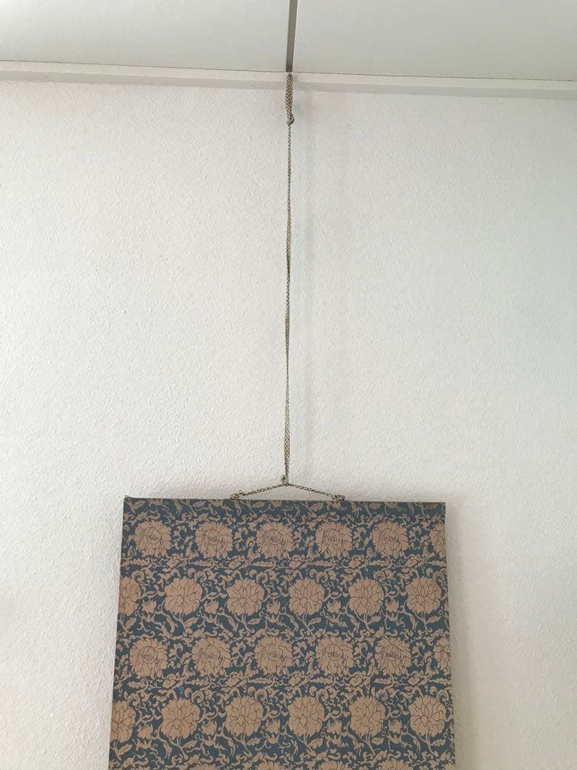 骨董品 美術品 昭和 時代 軸 掛け軸 髑髏 ドクロ 野晒し髑髏 模写 在銘 書