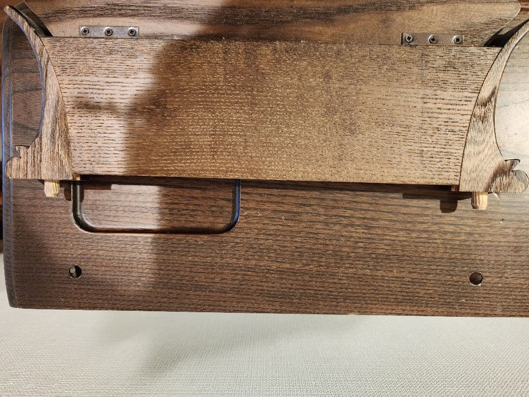 猫脚　アンティーク木製ドレッサー ミラー付き