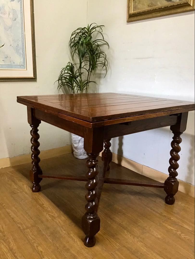 管434☆イギリス製☆ロイズアンティークス☆ドローリーフテーブル