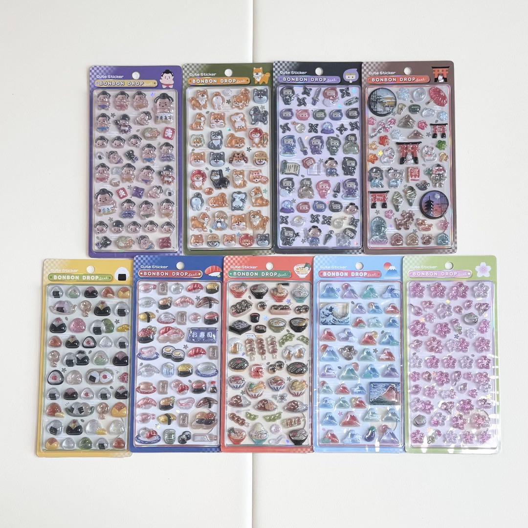 正規品 ボンボンドロップシール 和柄 9種類セット クーリア