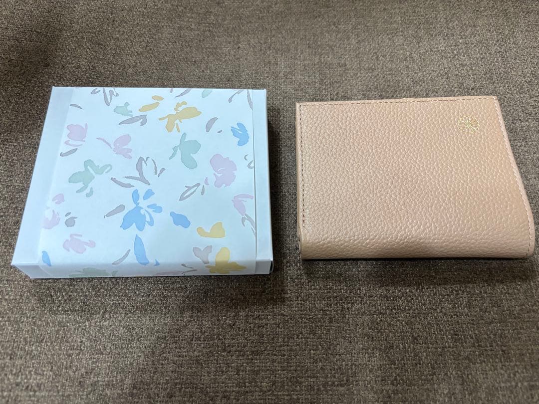 【新品未使用】皇居 がま口財布 箱付き モカ 本革