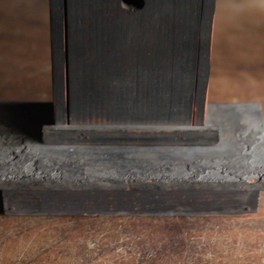 古い 木製 厨子 嵌め込み式 古美術 古道具 アンティーク オブジェ