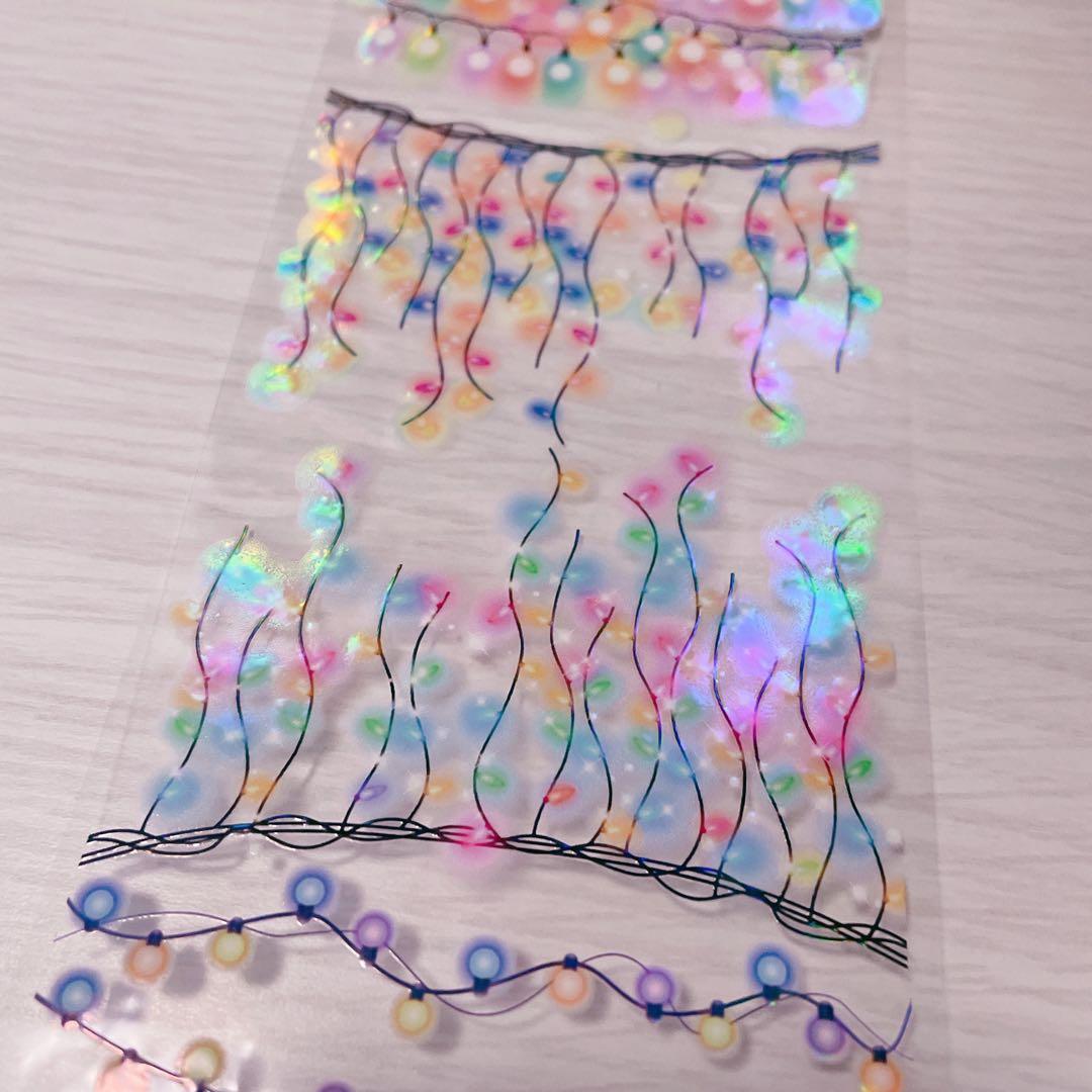 【No.0035】海外マステ　切り売り　彩灯串串　ガーランド