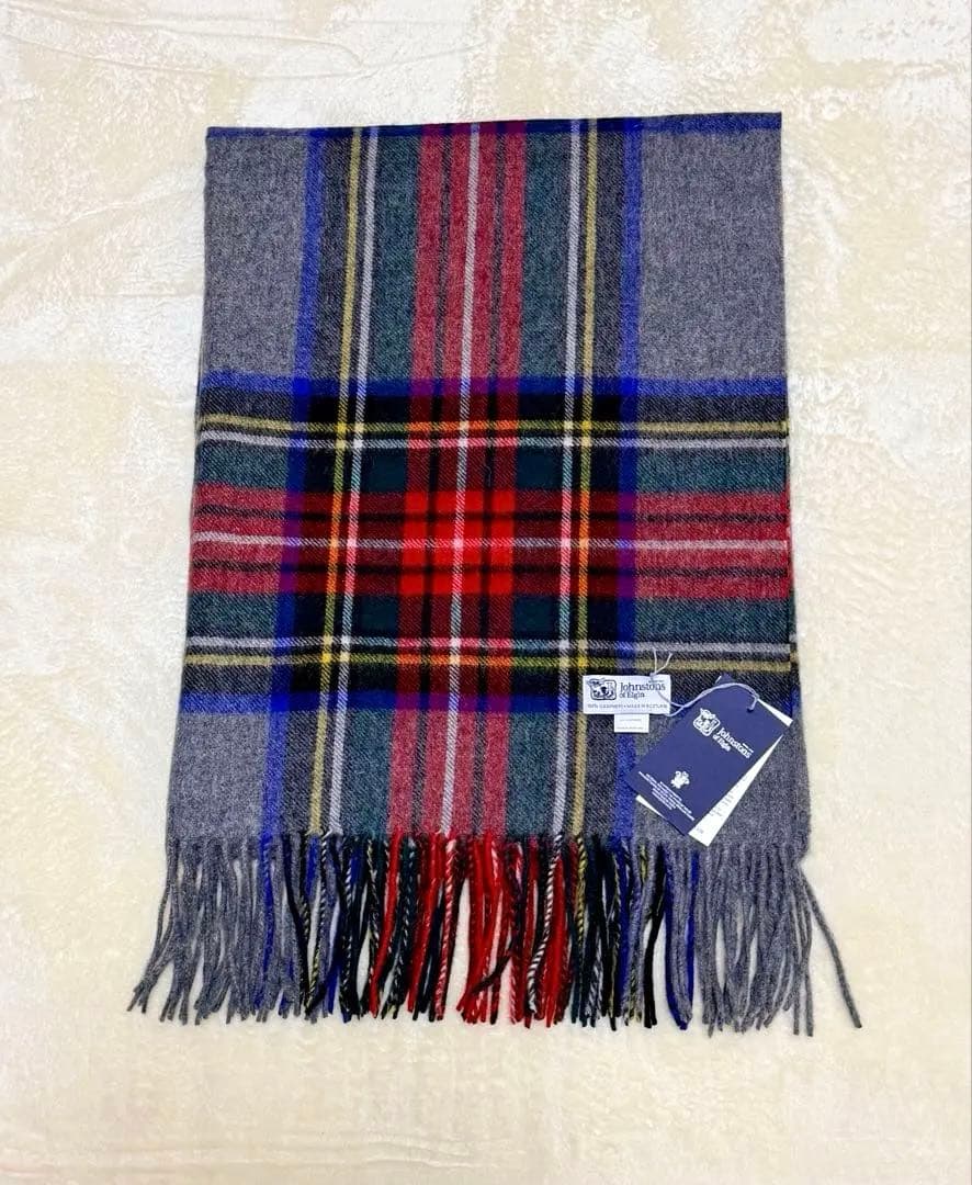 【連休限定お値下げ】ジョンストンズ　大判 マフラー ストール グレースチュワート