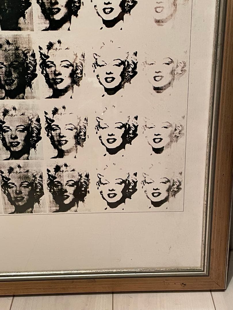 希少品　アンディーウォーホル　モンロー　ポスター　額縁付き