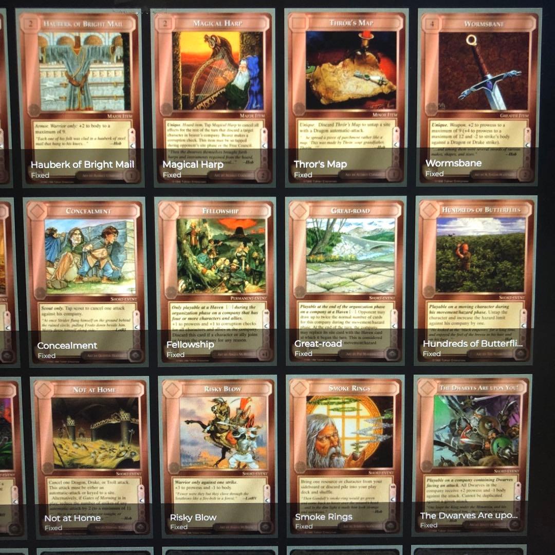 ミドルアース　カード　チャレンジデッキC ccg 指輪物語　希少