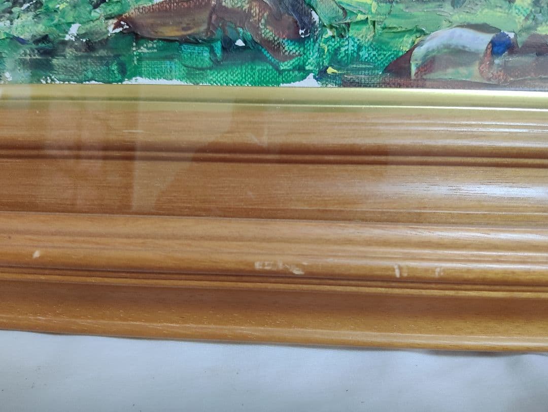 油彩画 小西安夫 エビー高原(韓国岳)