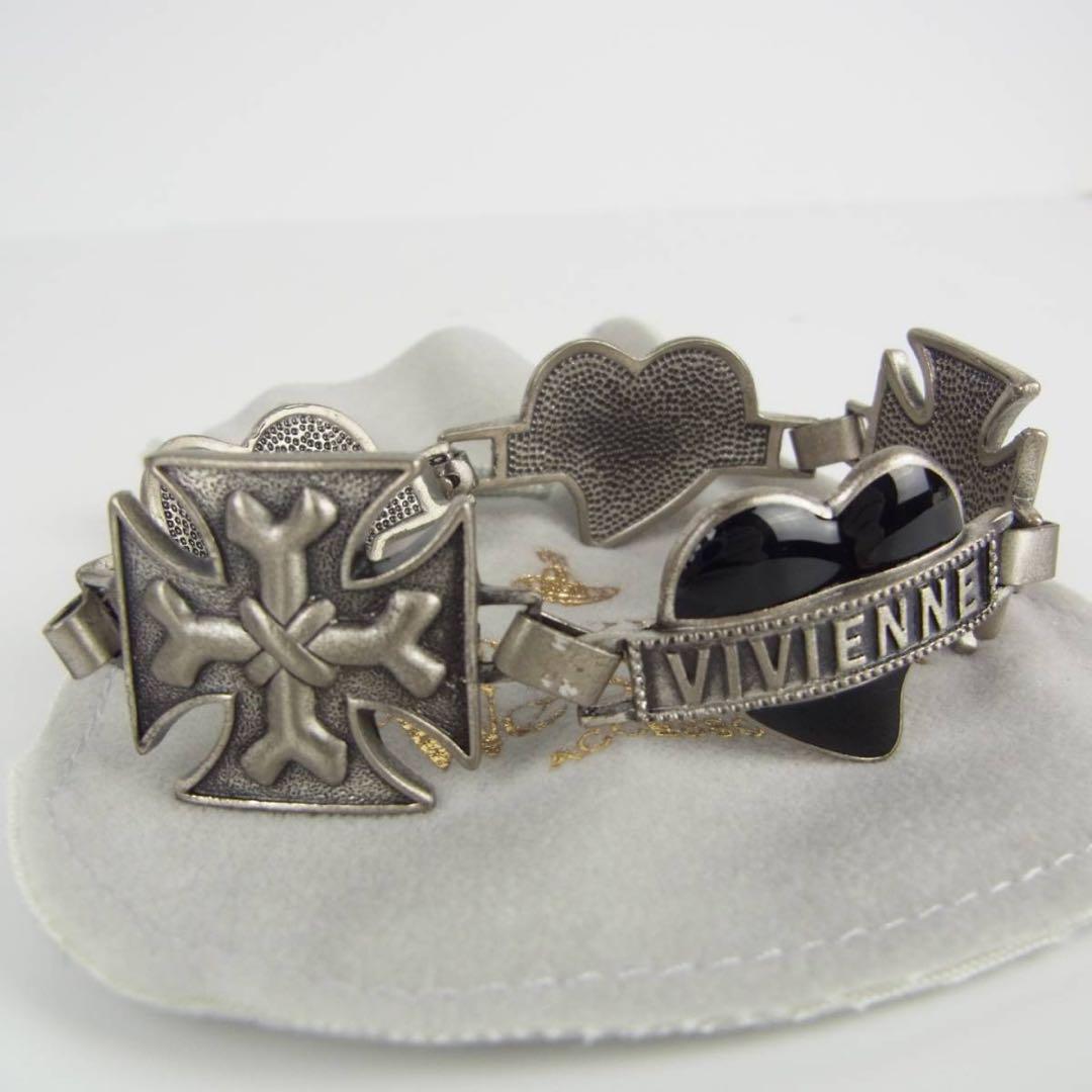 安くします‼️Vivienne Westwood ハート クロス ブレスレット